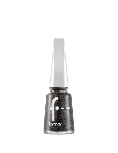 Flormar Glitter Nail Enamel GL36 Black Star 11 ml