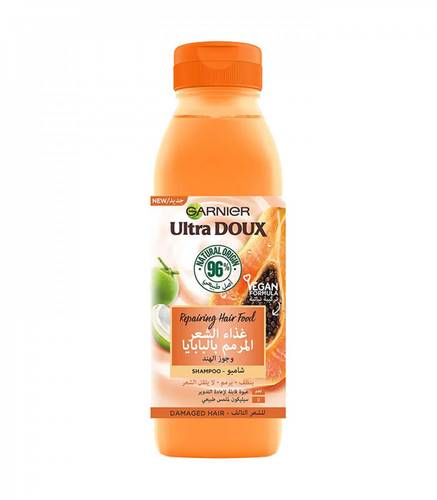 Garnier Ultra Doux Papaya Repairing Shampoo for Damaged Hair 350ml