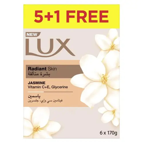 Lux Jasmine Soap Bar 170g 5+1 Pack