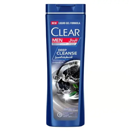 Clear Men Deep Clean Anti-Dandruff Shampoo with Charcoal & Mint - 350ml