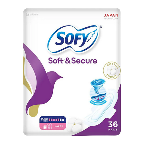 Sofy Ultra Thin Large Pads with Wings 30+6 Pads