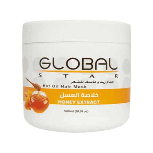 جلوبال ستار ماسك وحمام زيت شعر بخلاصة العسل - 500مل