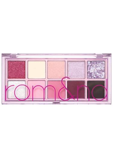 The Secret Garden 10-Color Eyeshadow Palette by Romand 07 Berry Fuchsia Garden