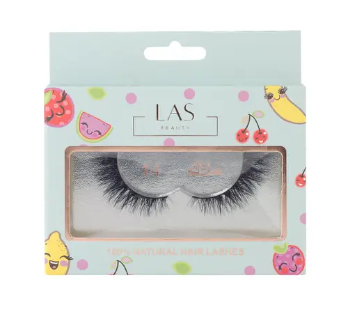 Las Beauty Natural Hair Eyelashes in Various Shades