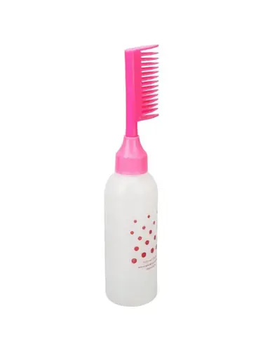 Hair Oil & Dye Applicator Bottle with Comb 0506