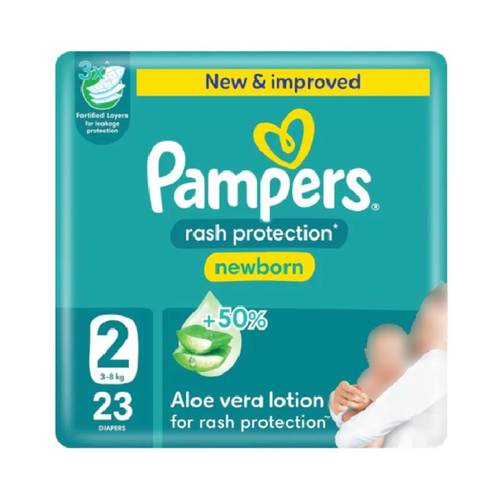 Pampers Baby-Dry Diapers Size 2 Pack of 23 (Carton 6)