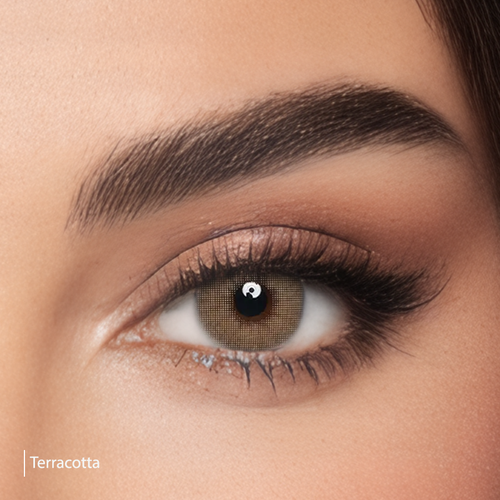 X Lens Terracotta Zina Cosmetic Contact Lenses