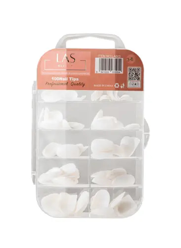 Las Beauty False Nails Set 100pcs No. 3-6