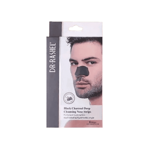 Dr. Rashel Black Charcoal Deep Cleansing Nose Mask - 6 Pieces