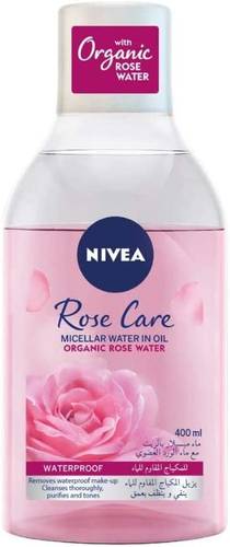 Nivea Micellar Make-up Remover with Organic Rose Water, All Skin Types, 400ml