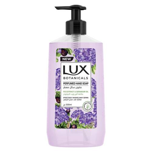 Lux Fig & Geranium Scented Liquid Hand Soap 500ml