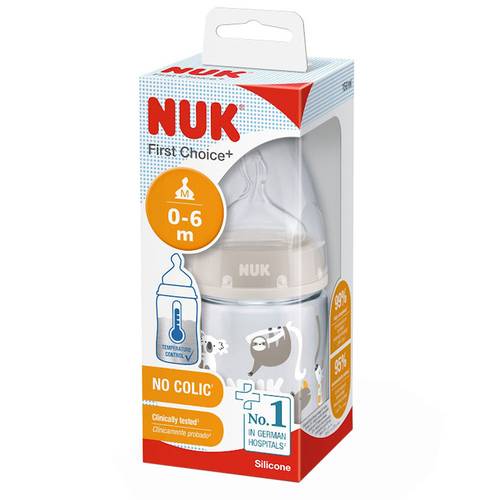 Nuk First Choice Plus Baby Bottle 150ml 0-6M Blue