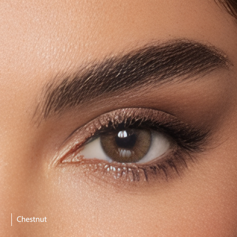 X Lens Chestnut Zina Cosmetic Contact Lenses