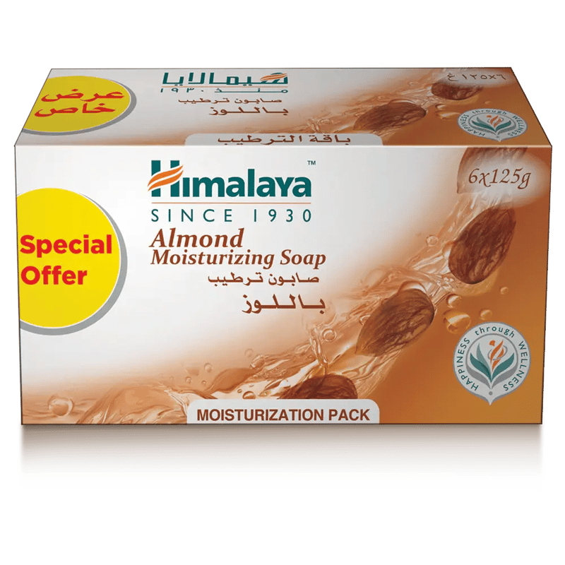 Himalaya Moisturizing Almond Soap 6 Bars Pack