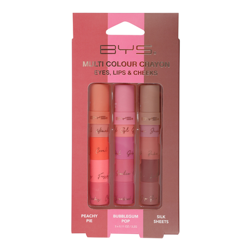 BYS 4-in-1 Multi-Colour Crayon Gift Set 3pcs