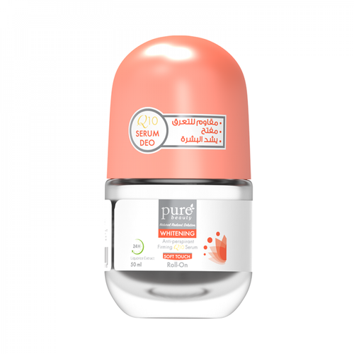 Pure Beauty Roll On Firming Serum, Whitening and Anti-Perspirant, Soft Touch, 50 ml