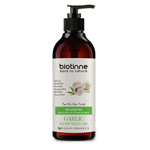 Biotin Garlic Shampoo for All Hair Types 400ml