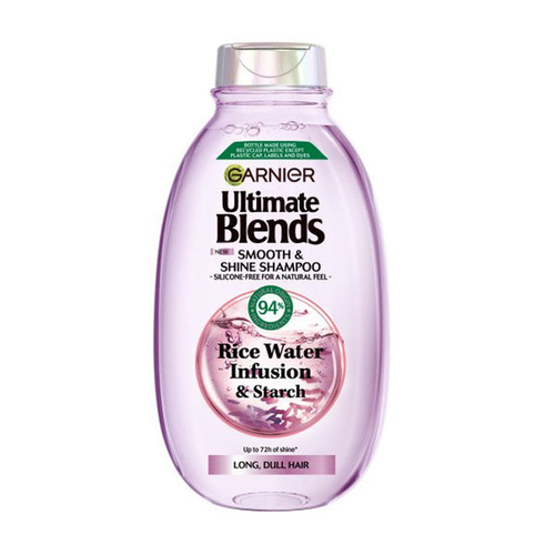 Garnier Ultra Doux Shine Shampoo with Rice Water and Starch Extract 600ml