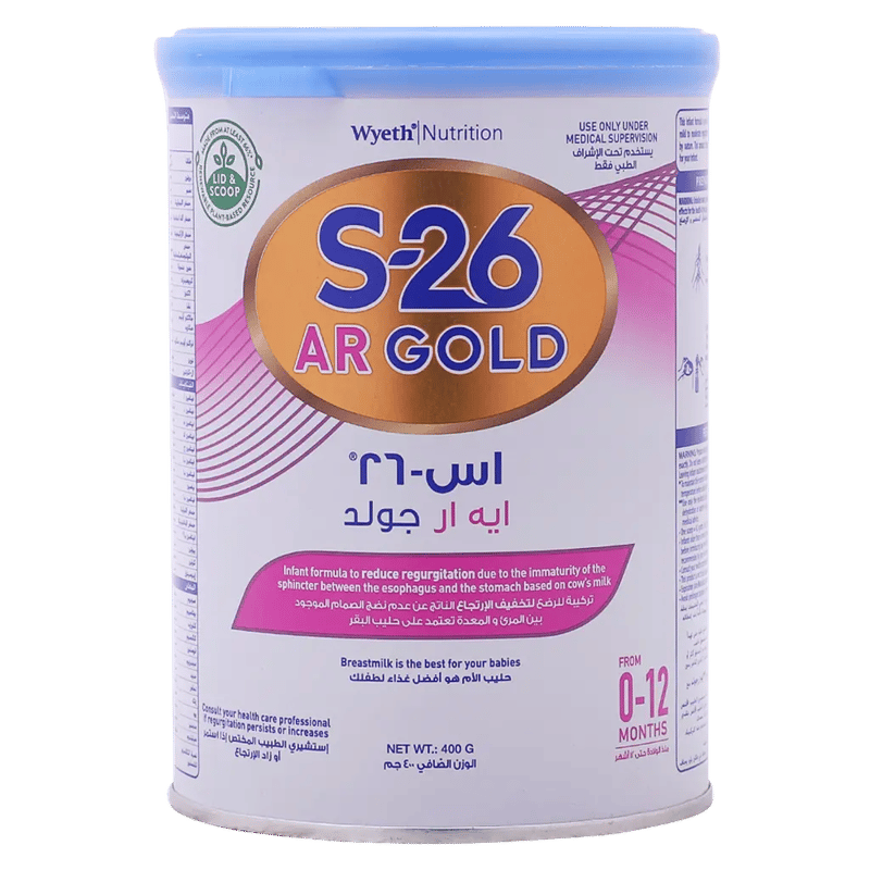 إس26 جولد حليب أطفال مضاد للإرتجاع 400 جم