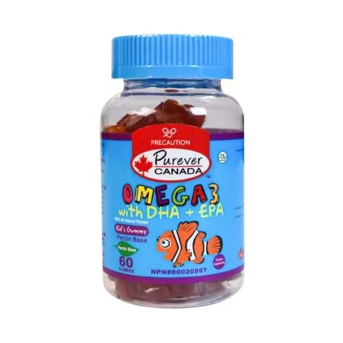 Purever Canada Kids Omega-3 DHA & EPA Gummies 60 Chews
