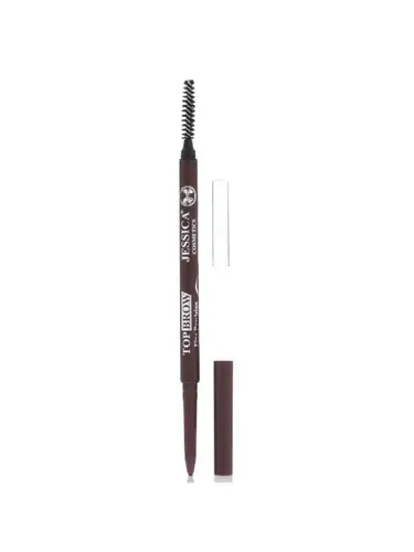 Jessica Top Pro Eyebrow Pencil with Brush – Chocolate