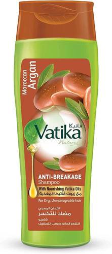 Vatika Shampoo with Nourishing Vatika Oils - Moroccan Argan - Anti-Breakage - For Dry and Unmanageable Hair - 400ml