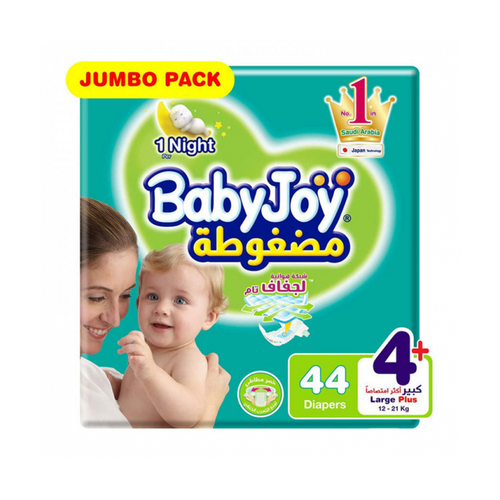 بيبي جوي حفاضات اطفال عملاقة +4 عبوة 44