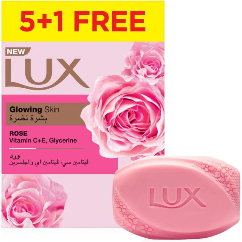 لوكس صابون قالب ورد 170جرام*6 / 5+1/ 217216