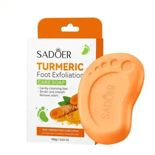 SADOER Turmeric Exfoliating Foot Care Soap 100g NO.SD78142