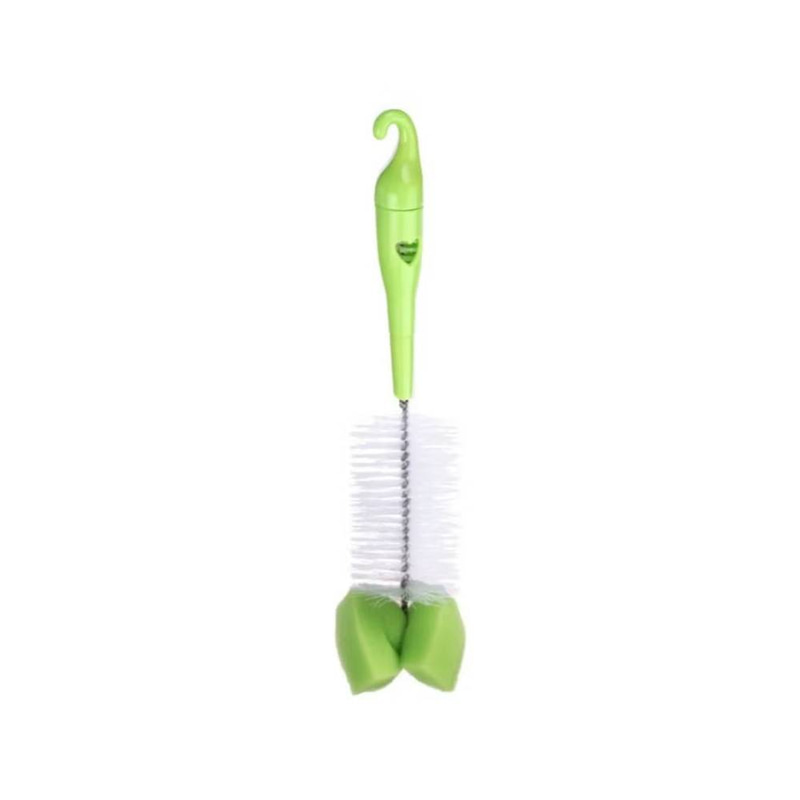 Soft Bottle & Nipple Cleaning Brush with Sponge