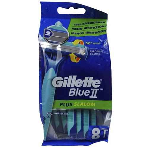 Gillette Blue II Plus Disposable Razors for Men 8 Pieces