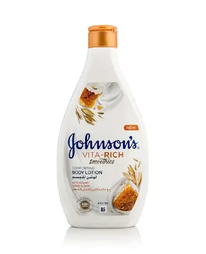 Johnson's Vita-Rich Smoothies Body Moisturizer, with Yogurt, Honey & Oats, 400ml