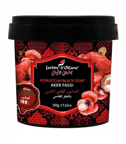 Jardin D Oleane Moroccan Soap with Fassi Aker 500g