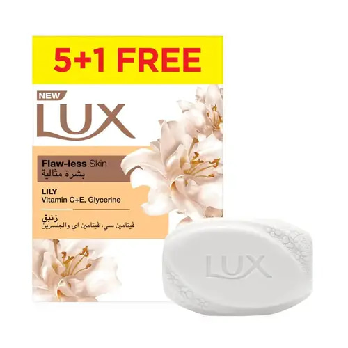 LUX Perfect Skin Lily Soap 75g – Pack 5+1