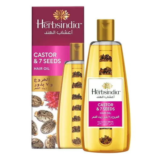 Herbs India Castor & 7 Seeds Hair Oil - 280 ml