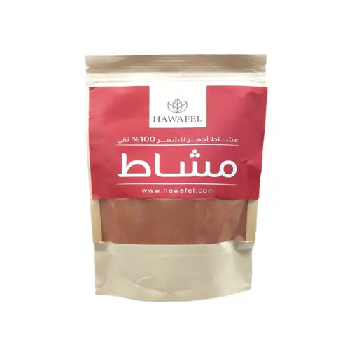 100% Pure and Natural Red Comb Herb Powder for Hair from Hawafel - 250g