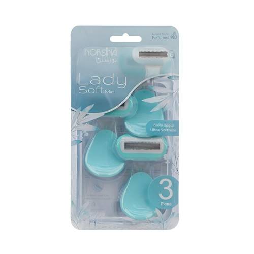 Lady Soft Mini Women Razors 6 Blades Turquoise 3 Pack