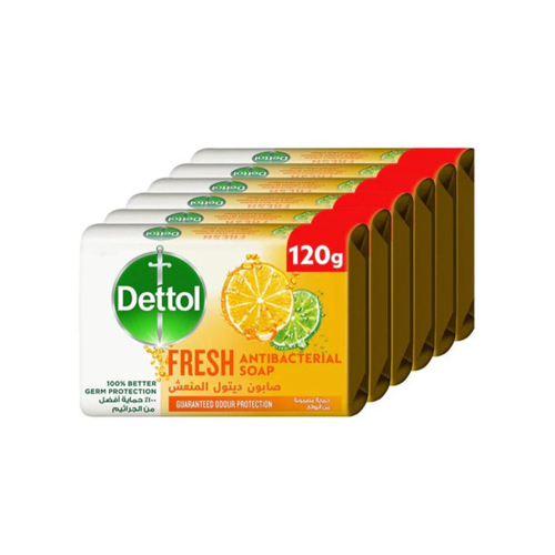 Dettol Fresh Antibacterial Soap 6x120g