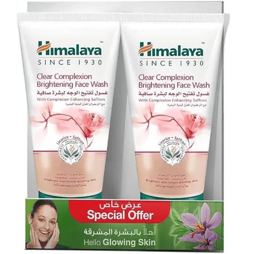هيمالايا غسول تبييض الوجه عرق السوس و الزعفران - 150 مل عرض خاص