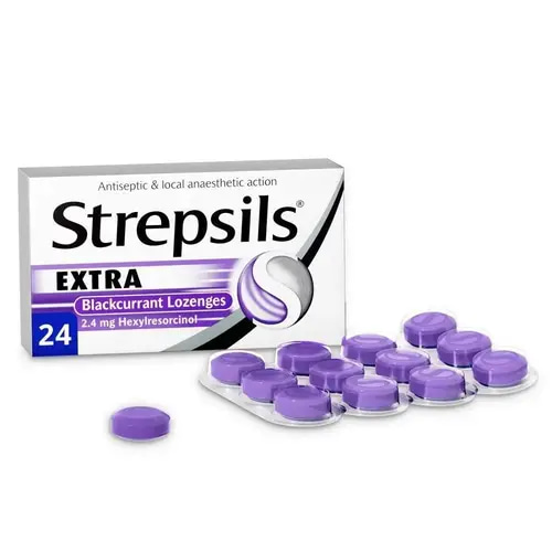 Strepsils Extra Lozenges for Sore Throat Relief