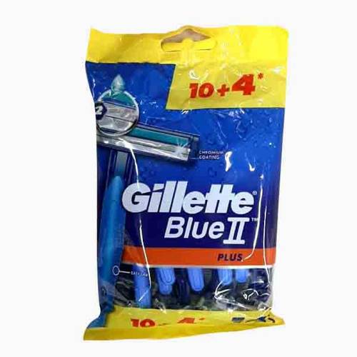 Gillette Blue II Plus Disposable Razors 10+4 Free