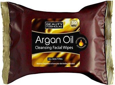 Beauty Formulas Argan Facial Cleansing Wipes 30pcs