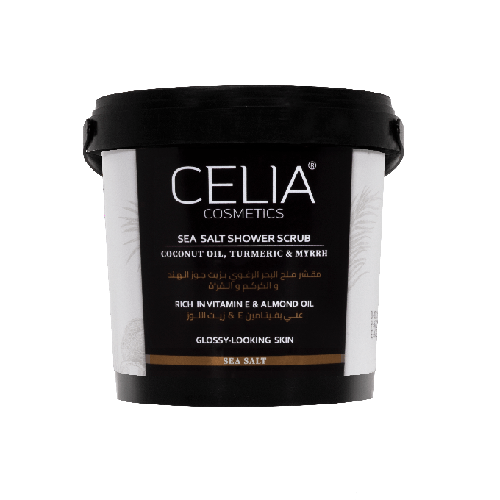 Celia Foaming Sea Salt Scrub with Coconut Oil, Turmeric and Myrrh - 750g