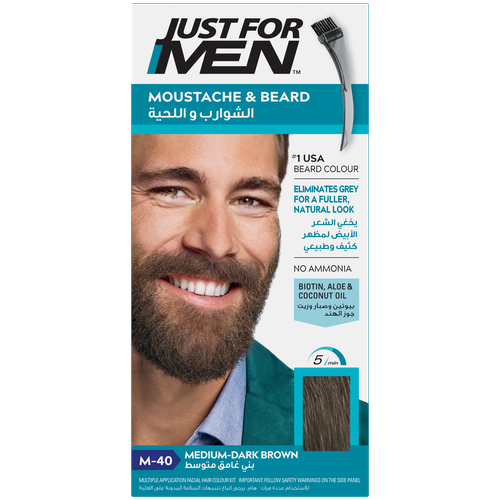 Just For Men Mustache & Beard Color Dark Brown M40