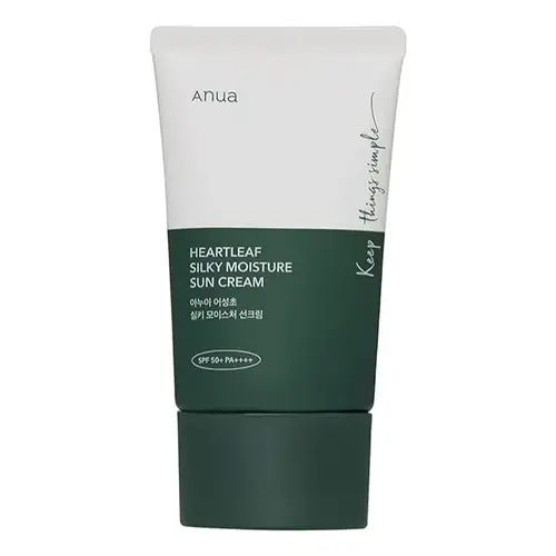 Anua HeartLeaf Silky Moisture Sunscreen Cream SPF 50 - 50 ml
