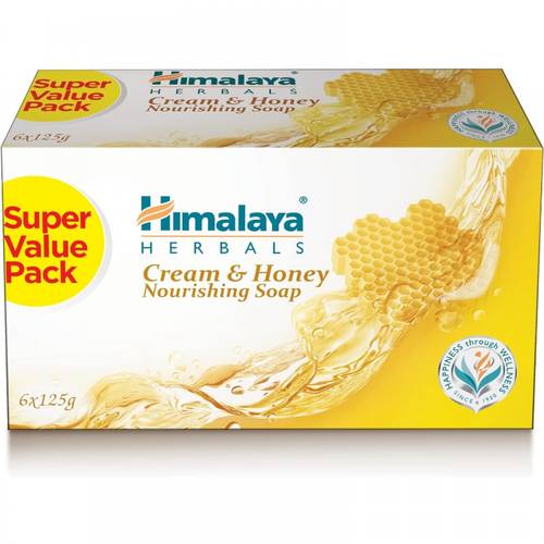 Himalaya Cream & Honey Nourishing Soap 125g 6 Bars