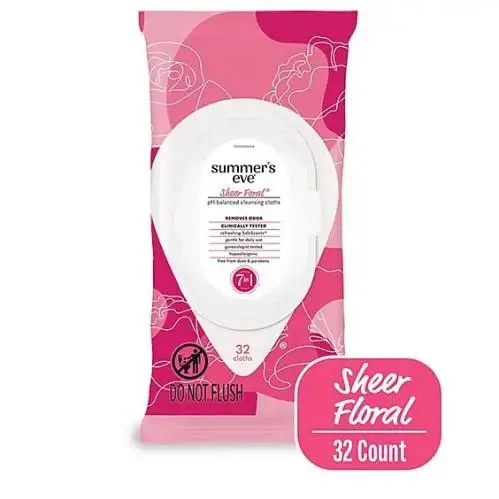 Summer’s Eve Sheer Floral Cleansing Wipes 32