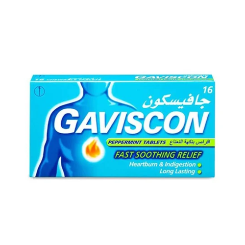 Gaviscon Peppermint Chewable Tablets 16 Tablets
