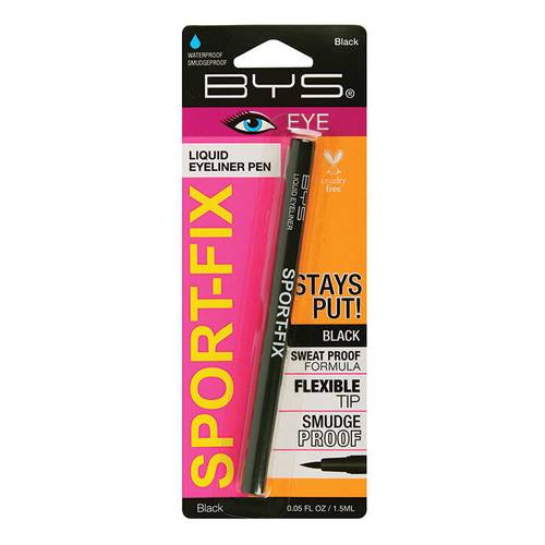 BYS Sport Fix Liquid Eyeliner Sweatproof Makeup Black 1.5ml
