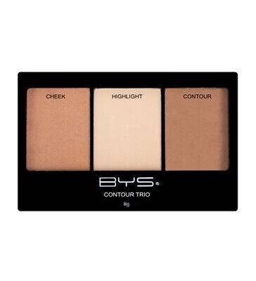 BYS Contour Trio - Lift, Contour & Highlighter Palette, 3 Color Pressed Makeup Set